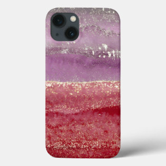 Case-Mate iPhone Case Elegant purple and gold glitter