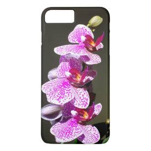 Coque iPhone 7 Plus Élégant rose fleurs tropicales orchidées