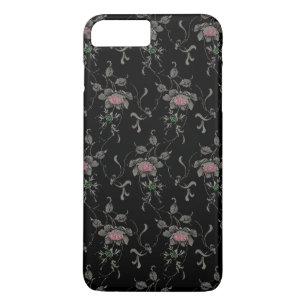 Coque iPhone 7 Plus Élégant Rose gravé Vintage