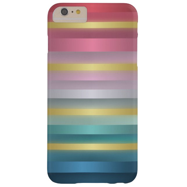Coques Case-Mate iPhone Elégant rose Turquoise Gold Stripes (Dos)