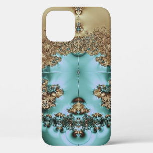 Case-Mate iPhone Case Elégant Royal Gold et Aqua Design Coque-Mate iPhon