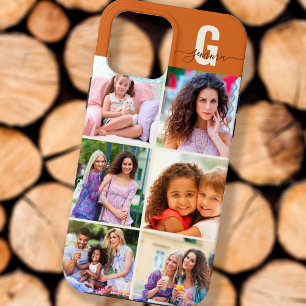 Case-Mate iPhone Case Élégant Script Monogramme 6 Photo Golden Brown