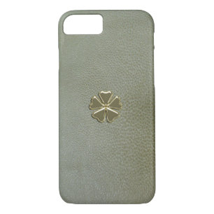 Coque Case-Mate Pour iPhone Elégant Shamrock St.Patrick`s Day, Cuir vert