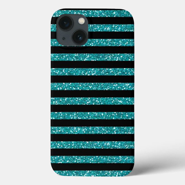 Coques Case-Mate iPhone Elegant Stripes on Black Decor (Verso)