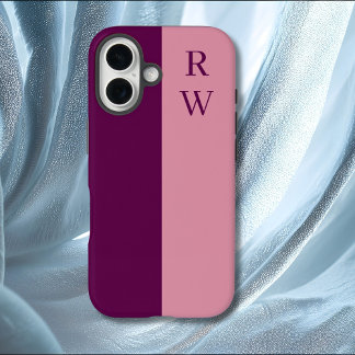 Coque Pour iPhone 16 Elegant Two Tone Pink