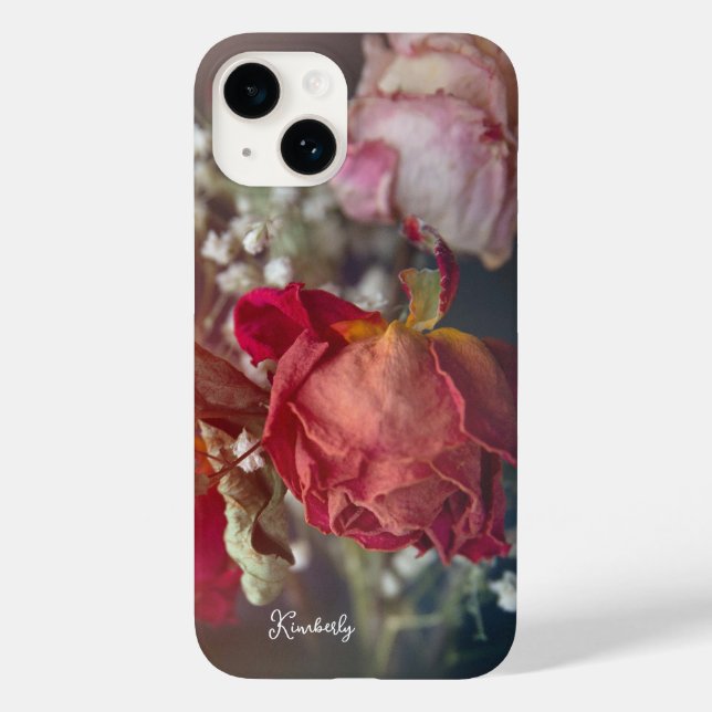 Coques Case-Mate iPhone Elegant Valentine Dried Roses Custom iPhone Case (Verso)
