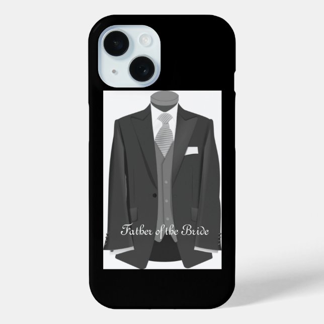 Coques Case-Mate iPhone Elegant Wedding Tuxedo Suit Father of the Bride (Verso)