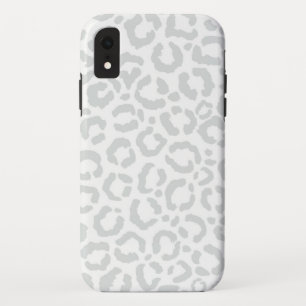 Case-Mate iPhone Case Elegant White Gray Leopard Cheetah Animal Print