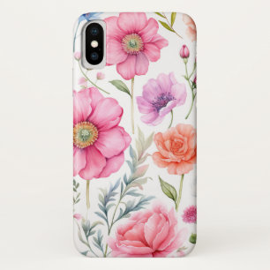 Case-Mate iPhone Case Elégante aquarelle Fleurs colorées Flora Motif