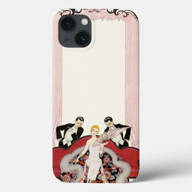 Coques Case-Mate iPhone Elégante dame à Paris Art Déco (Verso)