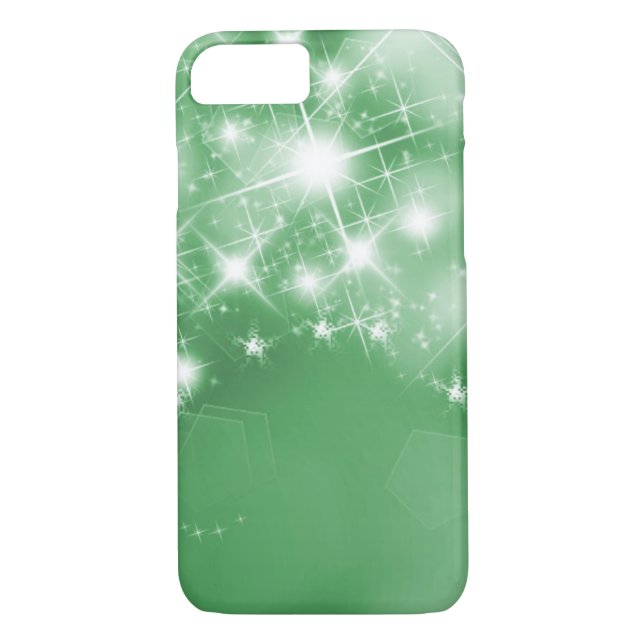 Coques Case-Mate iPhone Élégante Éclairage Vert Faux Foil (Dos)