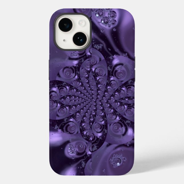 Coques Case-Mate iPhone Élégante étincelle Royale Purple Liquide (Verso)