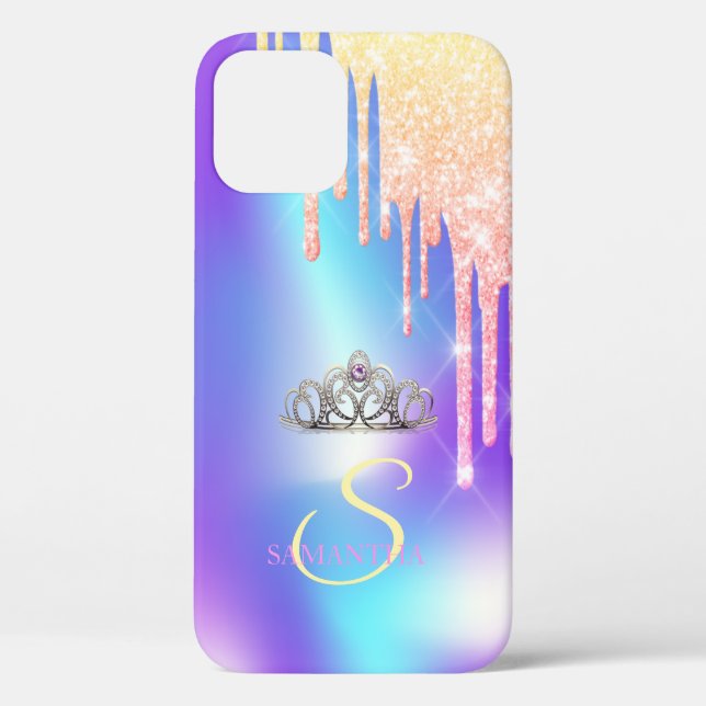 Coques Case-Mate iPhone Elégante fille chic Tiara Cool Parties scintillant (Verso)