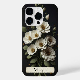Coque Pour iPhone 14 Pro Élégante fleur 3d Fleur sauvage moderne