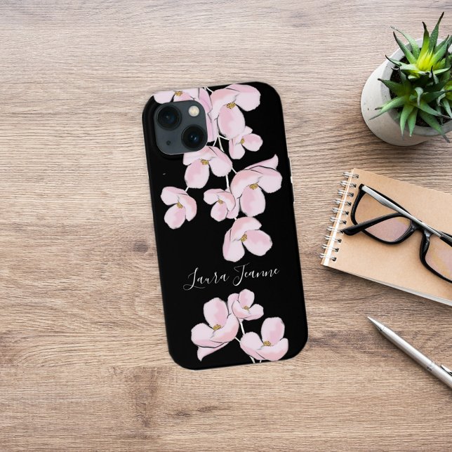 Coques Case-Mate iPhone Élégante Fleur de cerisier Floral Moderne Chic (Créateur téléchargé)
