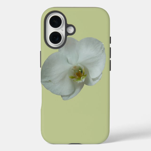 Coques Case-Mate iPhone Élégante floraison d'orchidées blanches (Verso)