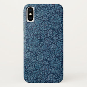 Case-Mate iPhone Case Élégante florale bleue de l'Indigo Vintage