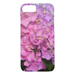 Coque iPhone 7 Elégante florales violettes roses hydrangées