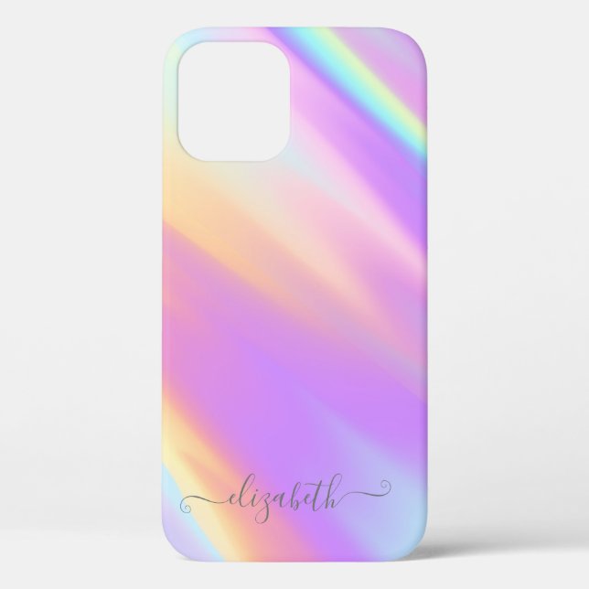 Coques Case-Mate iPhone Élégante girly cool moderne holographique (Verso)