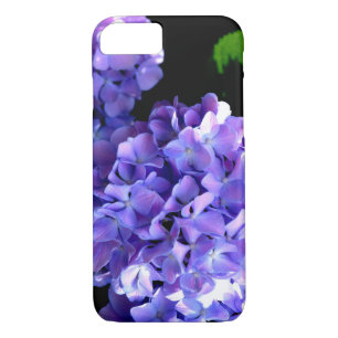 Coque Case-Mate Pour iPhone Elégante hydrangée violette fleurie bleu pourpre