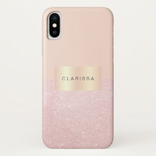 Case-Mate iPhone Case Elégante jolie parties scintillant en or rose et r