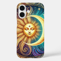 Élégante Lune et Sun Céleste Art