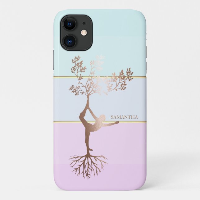 Coques Case-Mate iPhone Elégante, Ombre Rose Gold Girl Silhouette (Dos)