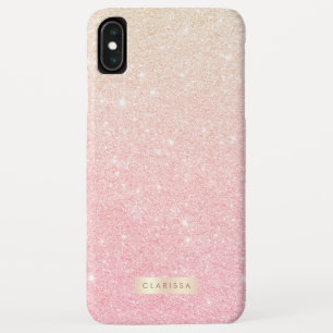 Case-Mate iPhone Case Élégante parties scintillant en or rose à pente do