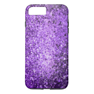 Coque iPhone 8 Plus/7 Plus Elégante Parties scintillant pourpre et étincelles