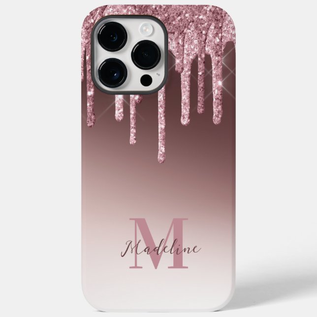 Coques Case-Mate iPhone Élégante Parties scintillant rose-pâle (Verso)