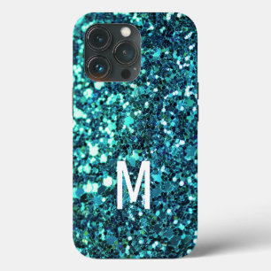 Case-Mate iPhone Case Élégante Parties scintillant verte Turquoise Nom m