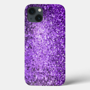 iPhone 13 Coque Élégante Parties scintillant violette et diamants