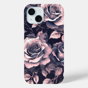 Coque Pour iPhone 15 Élégante rose pastel Roses