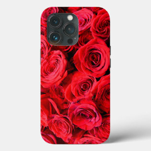 Case-Mate iPhone Case Élégante rose rouge fleurs rouges rouge floral rou