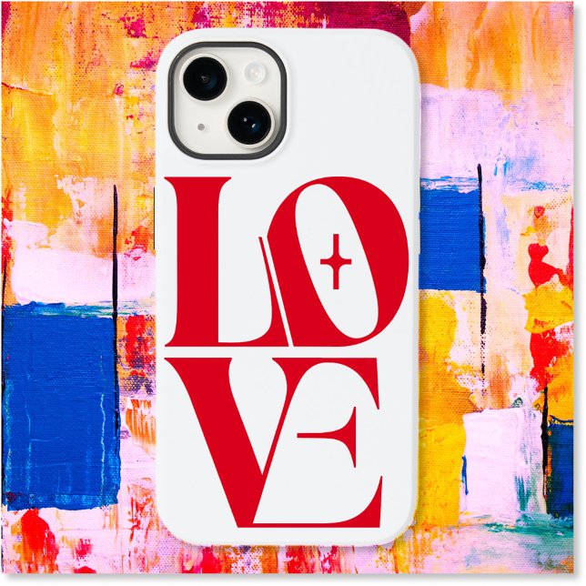 Coques Case-Mate iPhone Élégante typographie d'amour rouge (Créateur téléchargé)