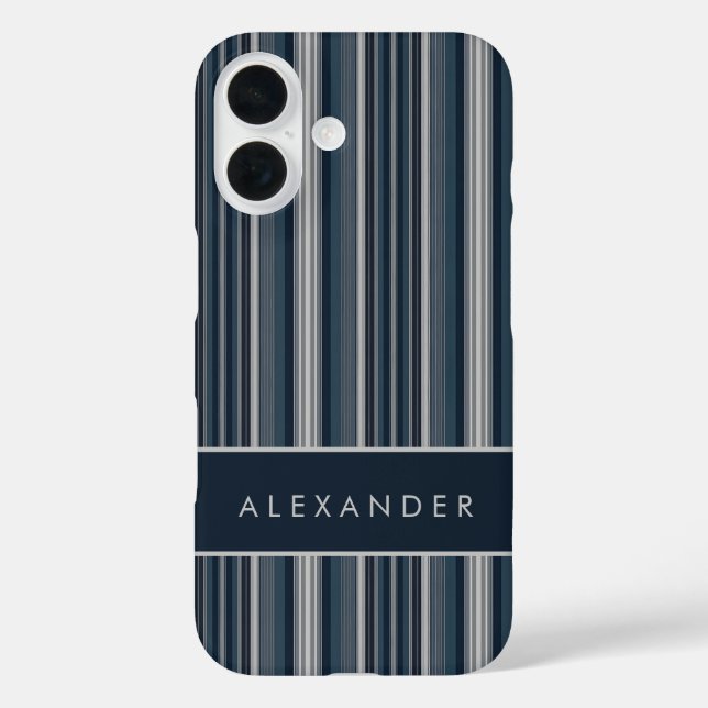 Coques Case-Mate iPhone Élégantes bandes verticales rétro (Verso)