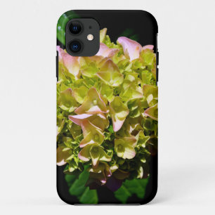 Case-Mate iPhone Case Élégantes fleurs d'Hydrangée vert jaune rose