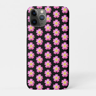Case-Mate iPhone Case Élégantes fleurs roses sur le noir