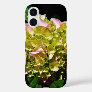 Coque Pour iPhone 16 Elégantes hydrangées florales vertes et douces