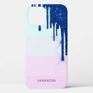 Case-Mate iPhone Case Élégantes rayures modernes, gouttes de paillettes