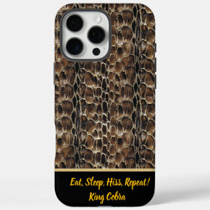 Coques iPhone 16 Pro Max Élégants motifs de peaux de serpent à trempe expos