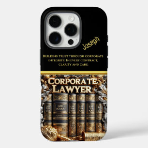 Coques iPhone 16 Pro Élégants ouvrages de droit reflétant l'expertise d