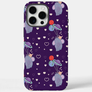 Coques iPhone 16 Pro Max Élément et Lapin Montgolfière spatiale Fantaisis