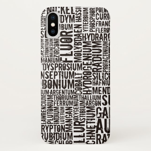 Coques Case-Mate iPhone Éléments chimiques... (Dos)