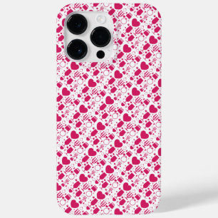Coque Pour Pour iPhone 14 Pro Max éléments de motifs de la Saint-Valentin
