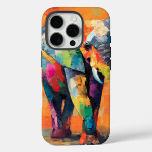 Coques iPhone 16 Pro Eléphant arc-en-ciel Abstrait