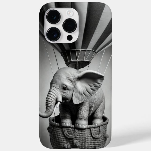 Coques Case-Mate iPhone Elephant bébé dans un ballon à air chaud (Verso)