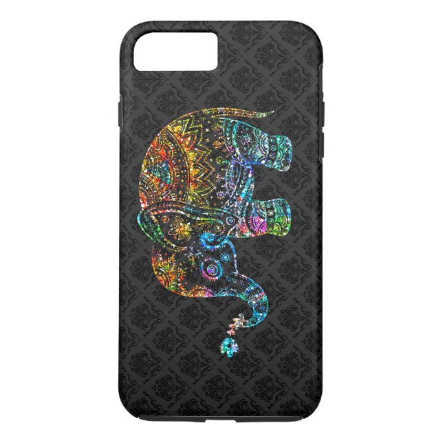 Coques Case-Mate iPhone Eléphant Cute En Parties scintillant Colorée Sur N (Dos)