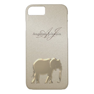 Etui iPhone Case-Mate Éléphant élégant élégant d'or décoré d'un