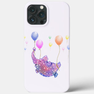 Case-Mate iPhone Case Eléphant étoilé mignon avec des ballons coloré